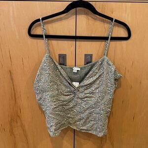 American Eagle Outfitters Green Floral Camisole